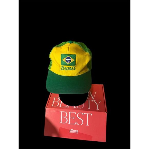 Brazil National Flag Embroidered Soccer Cap Unisex Adjustable Hat - Picture 3 of 12